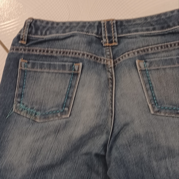 $4 Add-on Long Jean Shorts With Adjustable Waist - Size 14 (Girl) - Picture 5 of 8